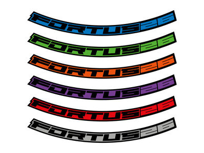 Hope Tech Fortus 26 Rim Decal Kits - 26 inch, 27.5 inch and 29 inch 26 inch Purple  click to zoom image