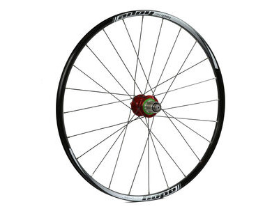 Hope Tech Rear Wheel - 26 XC - Pro 4 24H Shimano Steel HG Freehub Red  click to zoom image