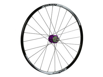 Hope Tech Rear Wheel - 26 XC - Pro 4 24H Shimano Alloy HG Freehub Purple  click to zoom image