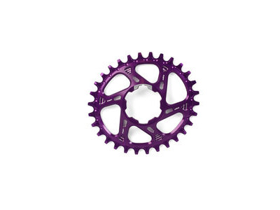 Hope Tech Hope Oval Spiderless Retainer Ring 28T Purple  click to zoom image