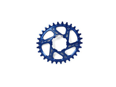 Hope Tech Hope Oval Spiderless Retainer Ring 32T Blue  click to zoom image