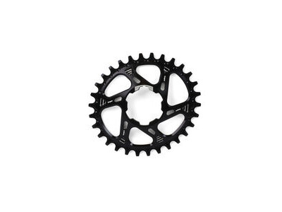 Hope Tech Hope Oval Spiderless Retainer Ring 28T Black  click to zoom image