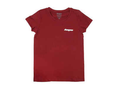 Hope Tech T-Shirt - Womens - Burgundy Hub Design  click to zoom image