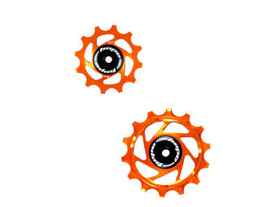 Hope Tech 14T/12T Jockey Wheels - Pair  Orange  click to zoom image