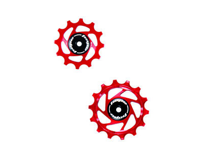 Hope Tech 14T/12T Jockey Wheels - Pair  Red  click to zoom image