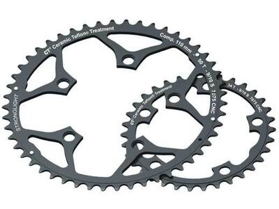 Stronglight 110PCD Type S 5083 Series 5-Arm Road Black Chainrings 39T