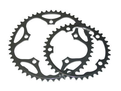 Stronglight 130PCD Type S 5083 Series Shimano 5-Arm Road Chainrings in Black 46T