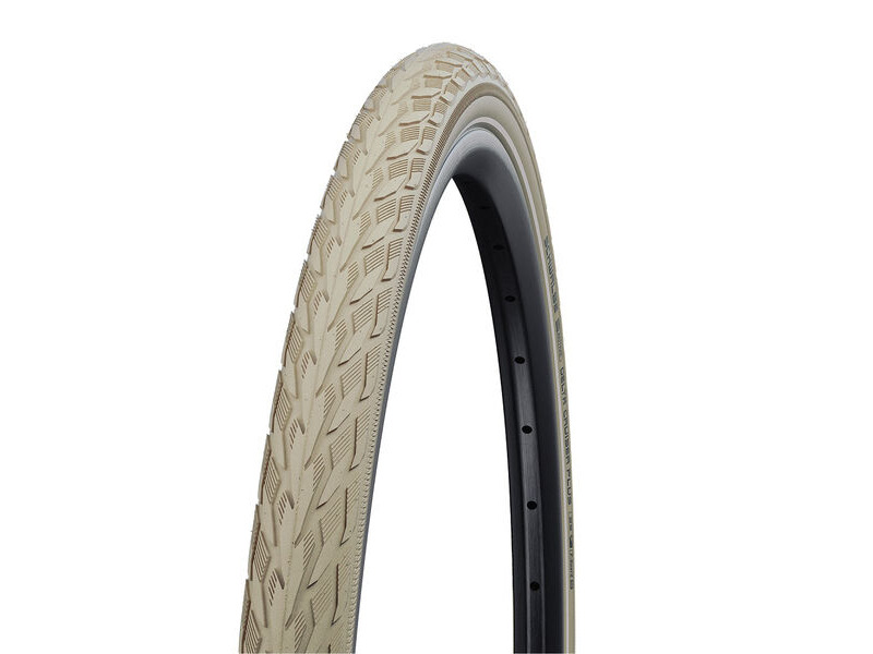 Schwalbe Delta Cruiser Plus Active Line PunctureGuard Tyre Creme/Ref (Wired) 26 x 1 3/8" click to zoom image