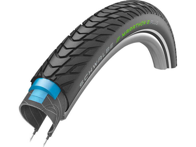 Schwalbe Marathon E-Plus Addix-E Performance Smart DualGuard Tyre in Black (Wired) 700 X 47MM 700 x 47mm click to zoom image