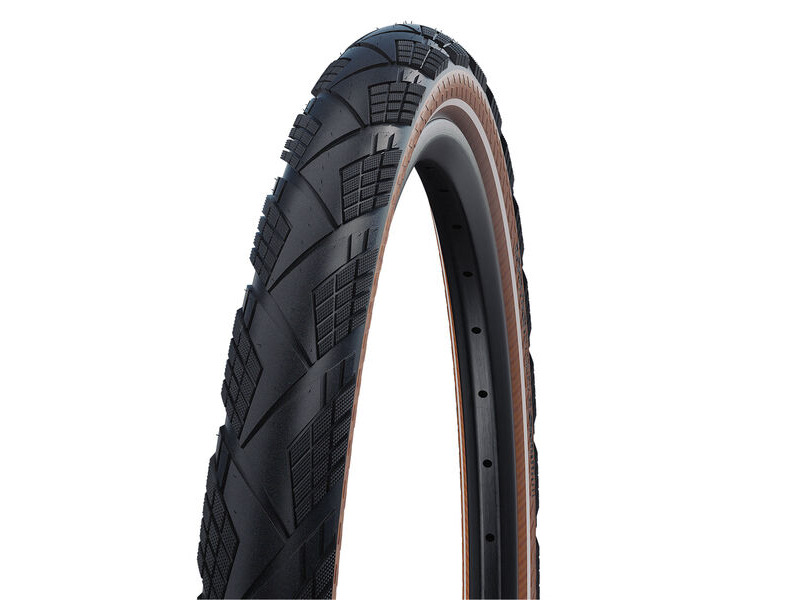 Schwalbe Marathon Efficiency Super Race V-Guard Touring Tyre in Transparent/Reflex (Folding) 29 x 2.15" 29 x 2.15" click to zoom image