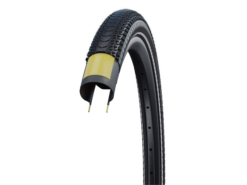 Schwalbe Marathon Almotion V-Guard Touring Tyre in Black/Reflex (Folding) 700 x 38mm click to zoom image