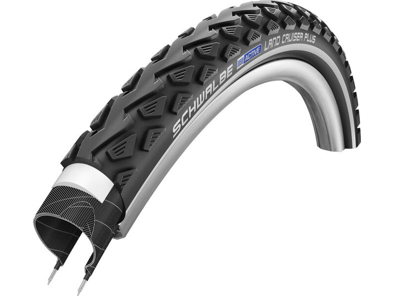 Schwalbe Land Cruiser PLUS Active Line PunctureGuard Tyre in Black/Reflex (Wired) 700 X 35 700 x 35mm click to zoom image