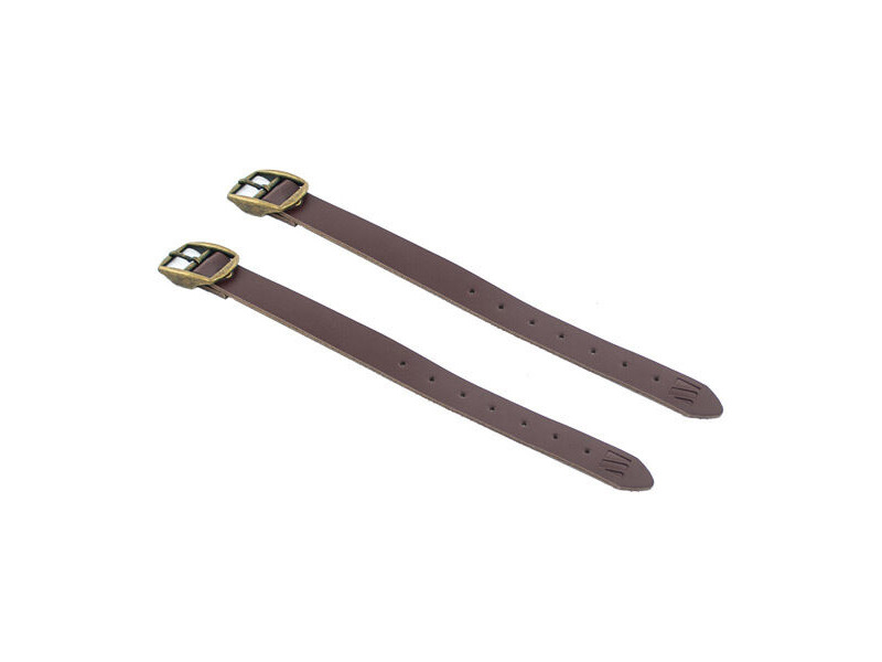 M Part Leather basket straps, high quality, universal fit Brown click to zoom image
