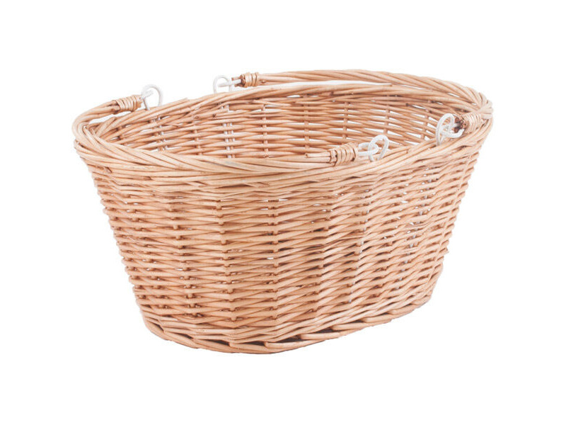 M Part Borough Oval Wicker Basket With Handles And Quick Release Bracket click to zoom image