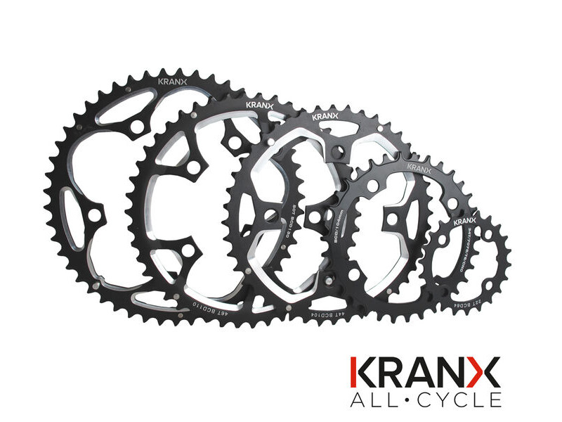 KranX 104BCD Alloy Chainring in Black 32T Pressed click to zoom image