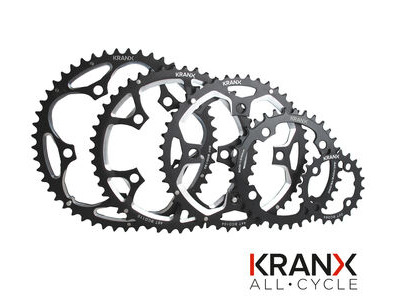 KranX 110BCD Alloy Pressed Chainring in Black