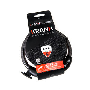 KranX Garrison 12mm x 1800mm Combination Cable Lock click to zoom image
