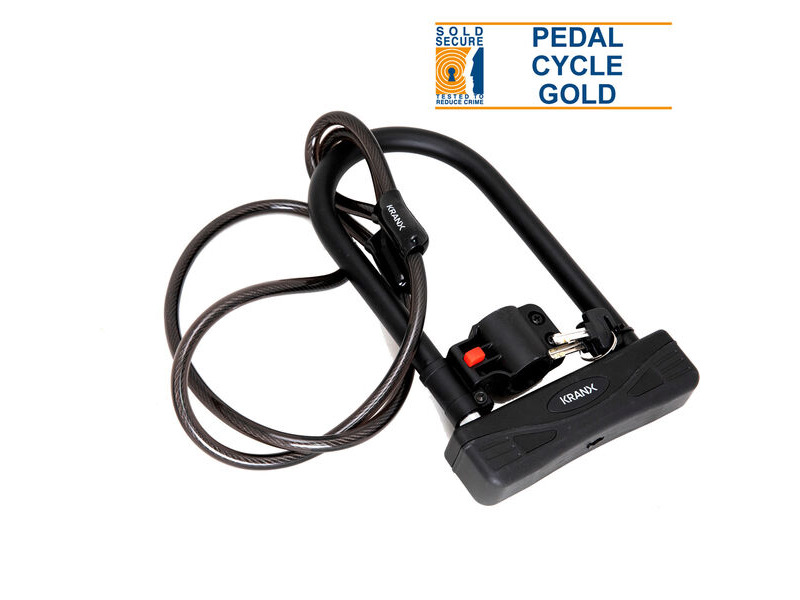 KranX Citadel Plus 16mm 270mm U-Lock With Security Cable. GOLD Sold Secure click to zoom image