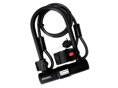 KranX Fortress Plus 14mm 265mm U-Lock With Security Cable