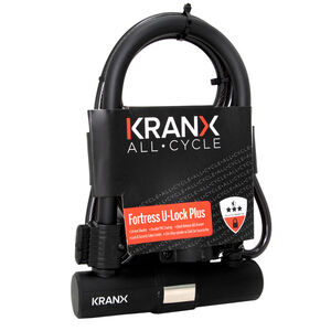 KranX Fortress Plus 14mm 265mm U-Lock With Security Cable click to zoom image