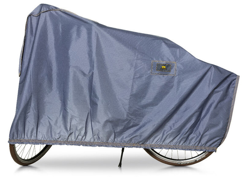 VK Covers E-Bike Showerproof Single Bicycle Cover with Ventilation in Blue/Grey click to zoom image