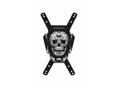 All Mountain Style Number Plate Fractal Skull