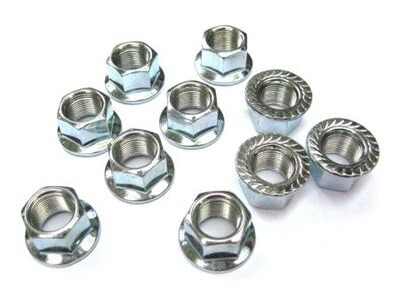 Unbranded Track nuts - Chrome finish - 14mm - Pair