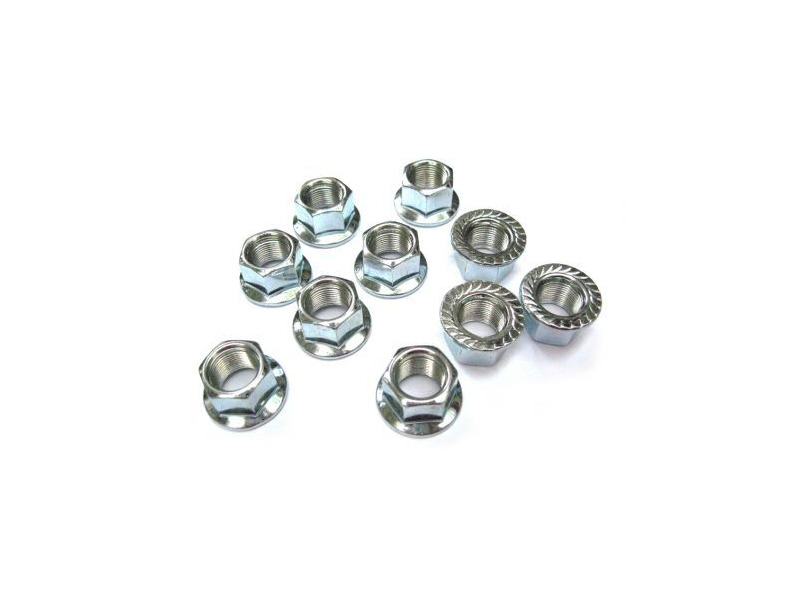 Unbranded Track nuts - Chrome finish - 14mm - Pair click to zoom image