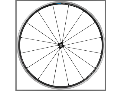 Shimano WH-RS300 clincher wheel, 100 mm Q/R axle, front, black