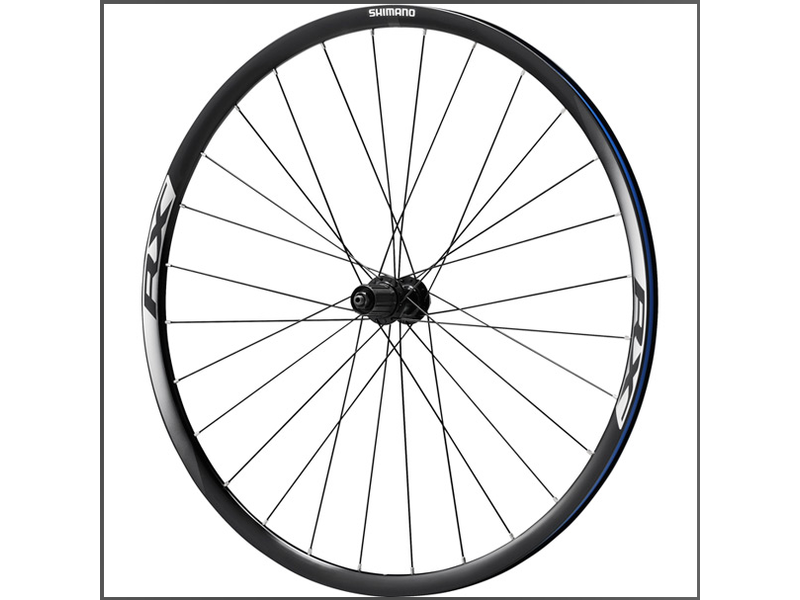 Shimano WH-RX010 Disc Road Wheel, Clincher 24 mm, 11-Speed, Black, Rear click to zoom image