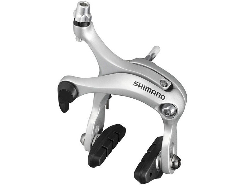 Shimano BR-R451 dual-pivot brake calliper, 57mm drop, front, silver click to zoom image