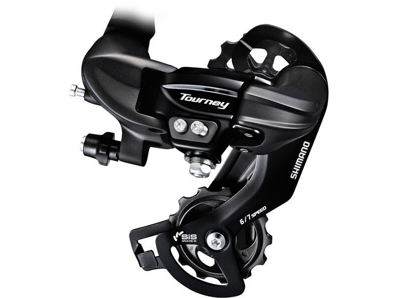 Shimano RD-TY300 6/7-speed rear derailleur with mounting bracket click to zoom image