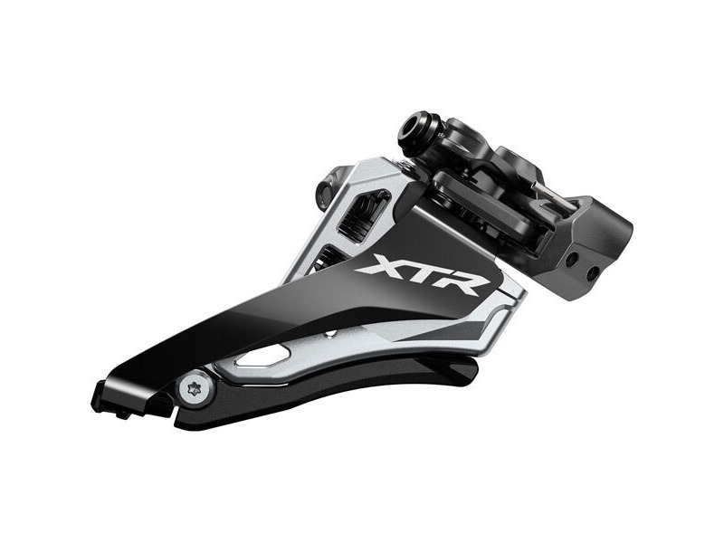 Shimano FD-M9100-M XTR double front derailleur, mid clamp, multi fit, side swing click to zoom image