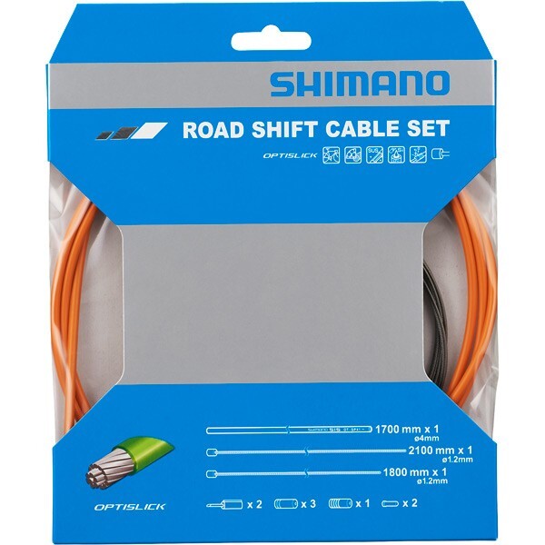 Shimano 105 5800/Tiagra 4700 Road OPTISLICK Coated Shift Cable Housing Set Black