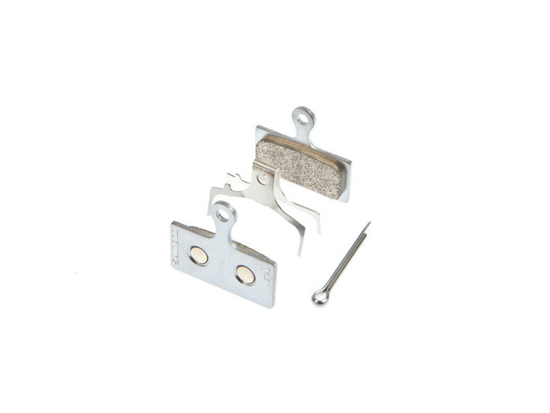 Shimano G04S disc brake pads, steel backed, metal sintered click to zoom image