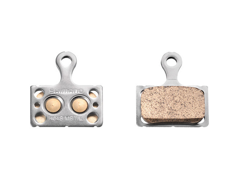 Shimano K04S disc brake pads, steel backed, metal sintered click to zoom image