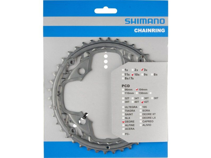 Shimano M590 42T 104Pcd chainring click to zoom image
