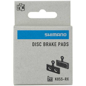 Shimano K05S-RX disc pads & spring, steel back, resin click to zoom image