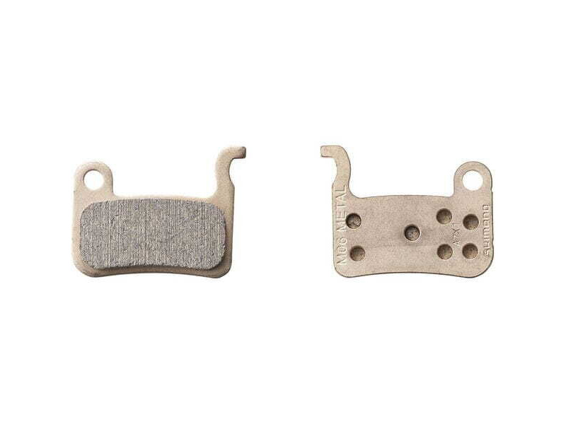 Shimano M06 disc pads & spring, steel back, metal sintered click to zoom image