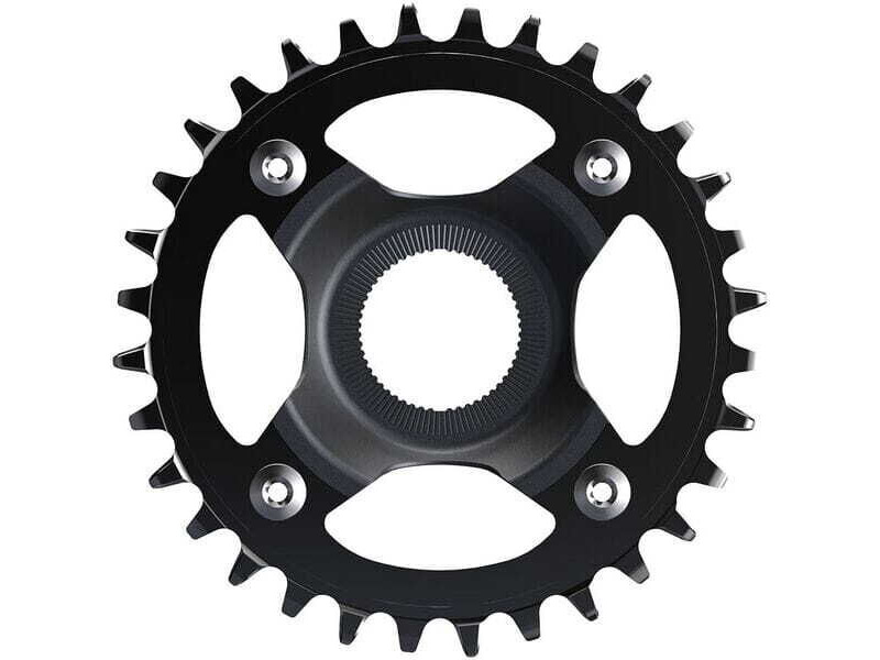 Shimano CR-EM800 chainring, 32T without chain guard, for chain line 55 mm, black click to zoom image