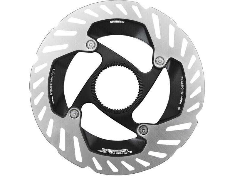 Shimano RT-CL900 Ice Tech FREEZA rotor with internal lockring, 140 mm click to zoom image