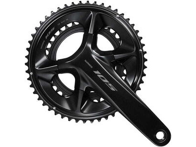 Shimano FC-R7100 105 double 12-speed chainset, HollowTech II 50 / 34T, black