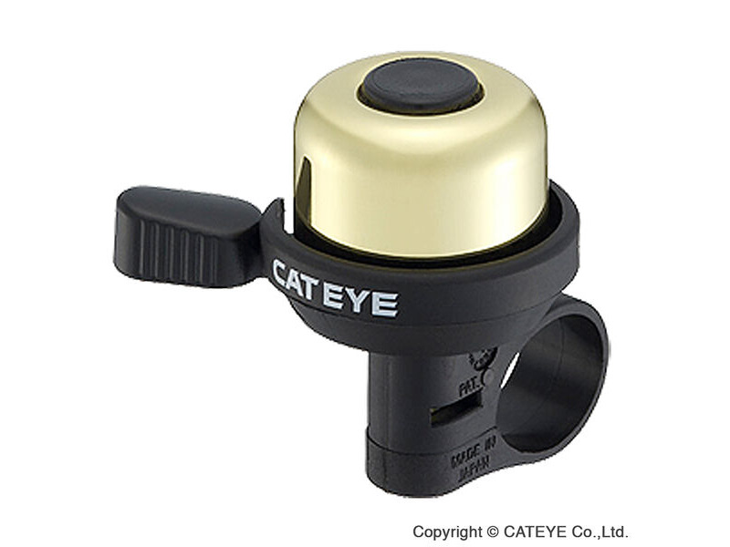 Cateye Pb-1000 Wind Brass Bell Gold click to zoom image