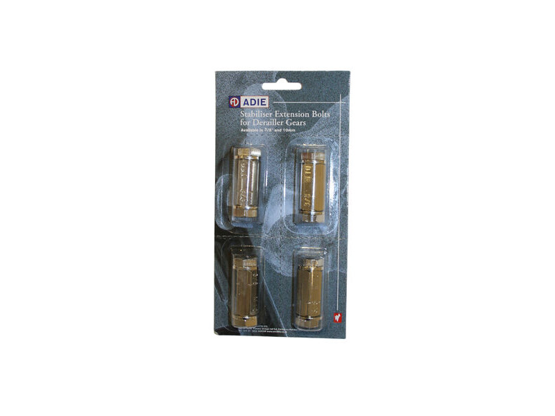 Weldtite Gear Extension Bolts (4pcs) (Fits 3/8 & 10mm Axles) click to zoom image