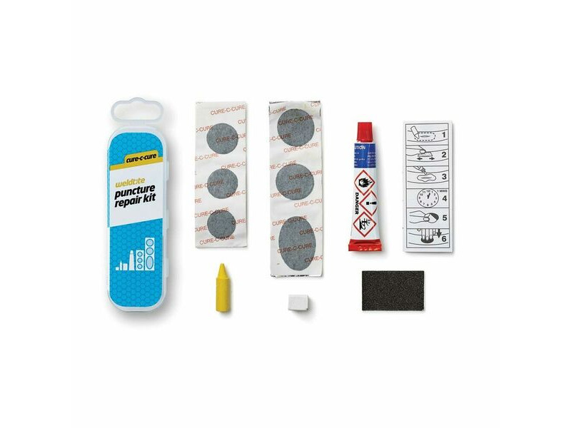Weldtite Cure-c-cure Feather Edge Puncture Repair Kit click to zoom image