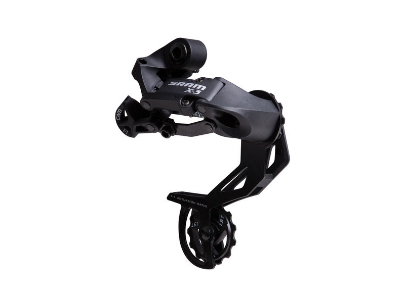 SRAM X3 Rear Derailleur - (7-8spd) Long Cage Black 7/8 Speed Long click to zoom image