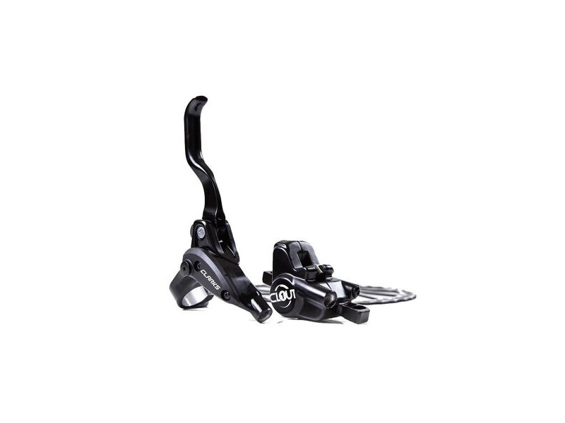 Clarks Clout1 Two Piston Hydraulic Brakes Front And Rear F160/R160 - Is Mount Black click to zoom image
