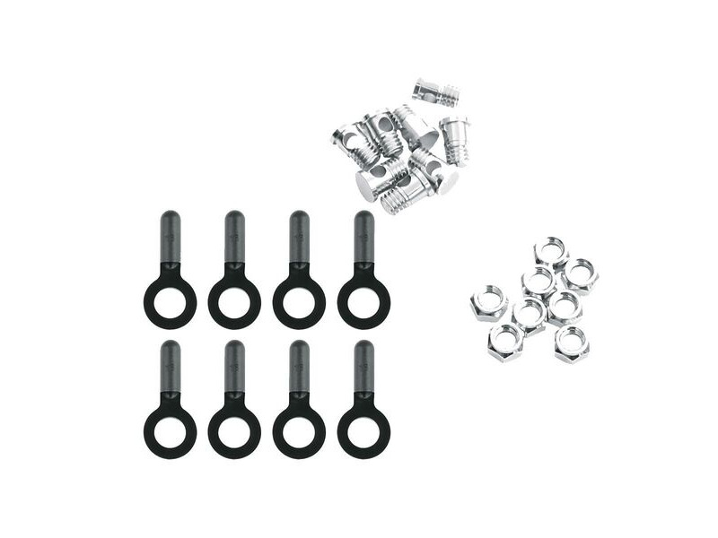 SKS 8x Bolts,nuts & Endcaps For Chromoplastics/Longboard click to zoom image